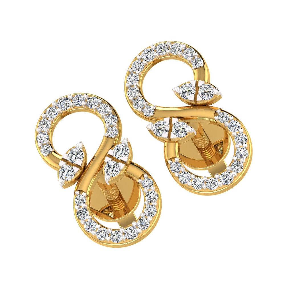 Confined Aura Diamond Earrings