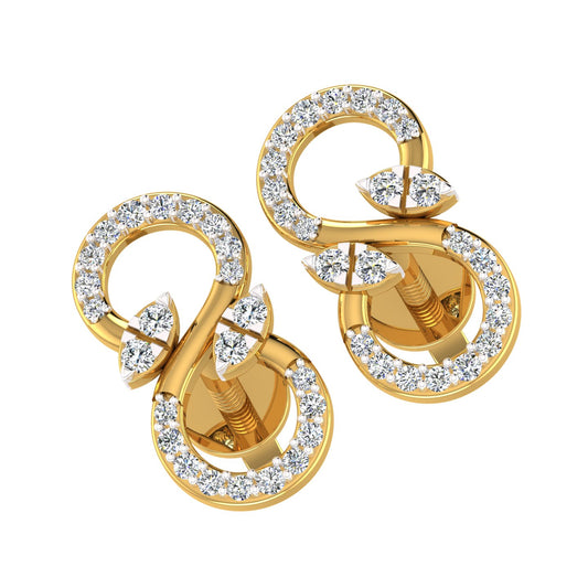 Confined Aura Diamond Earrings