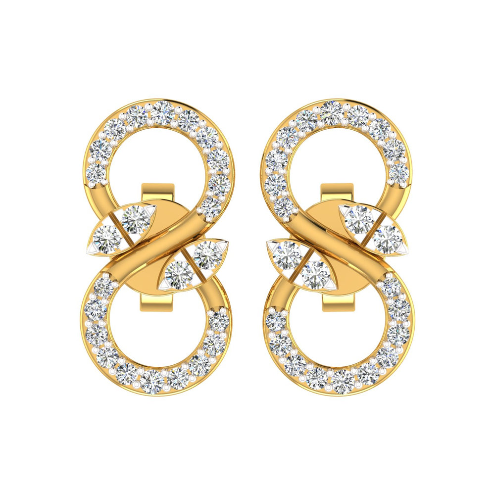 Confined Aura Diamond Earrings