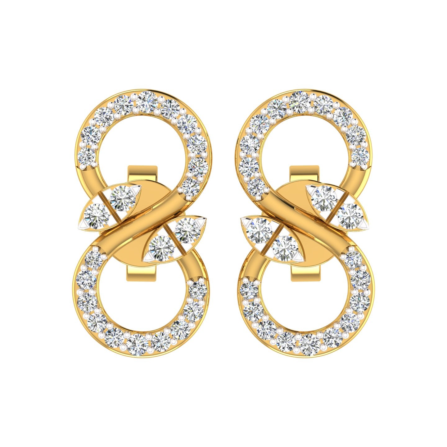 Confined Aura Diamond Earrings