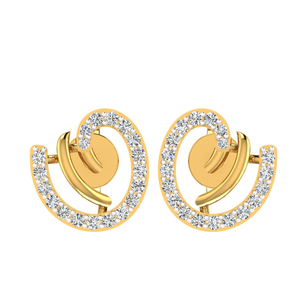 Aura Loop Diamond Earrings