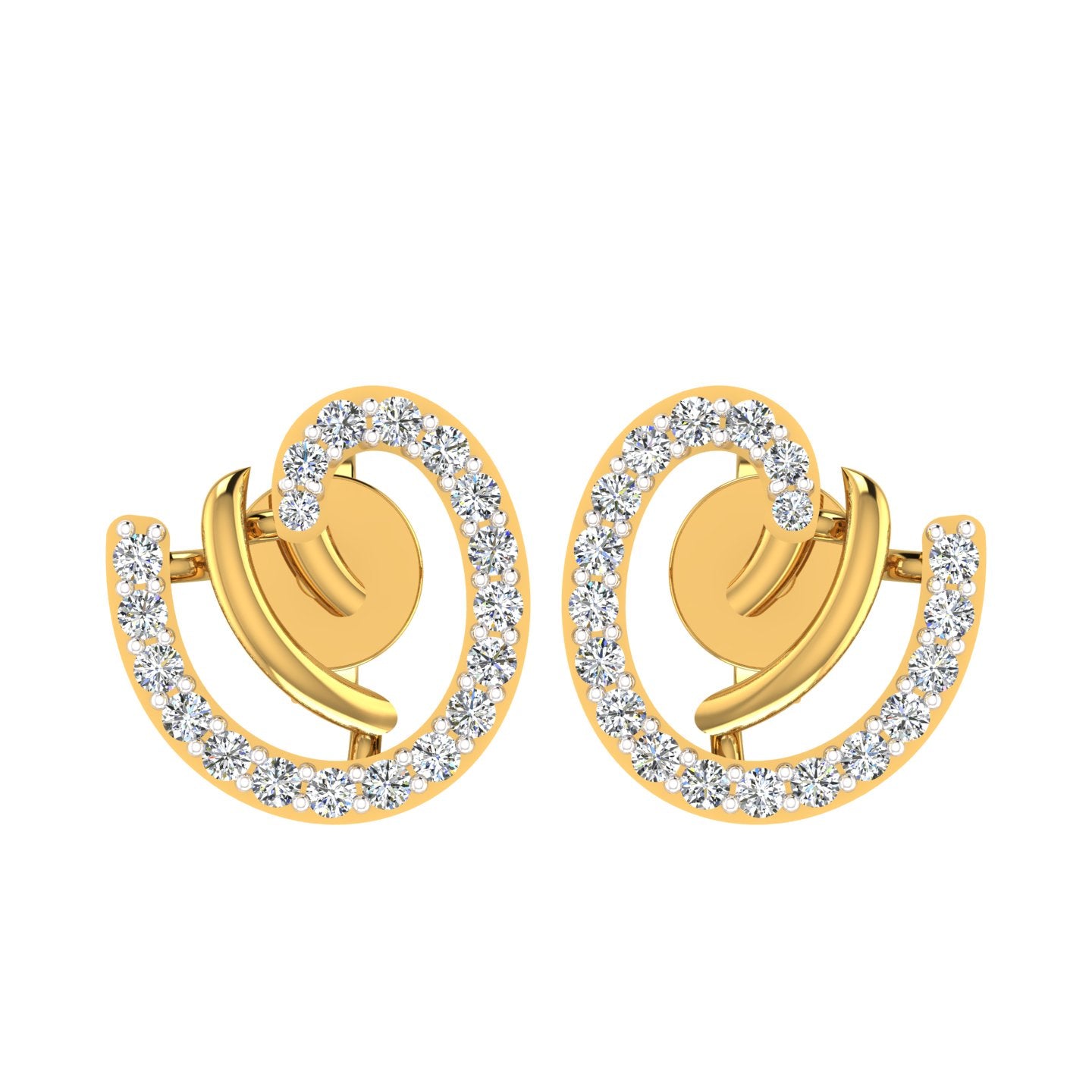 Aura Loop Diamond Earrings