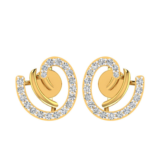 Aura Loop Diamond Earrings