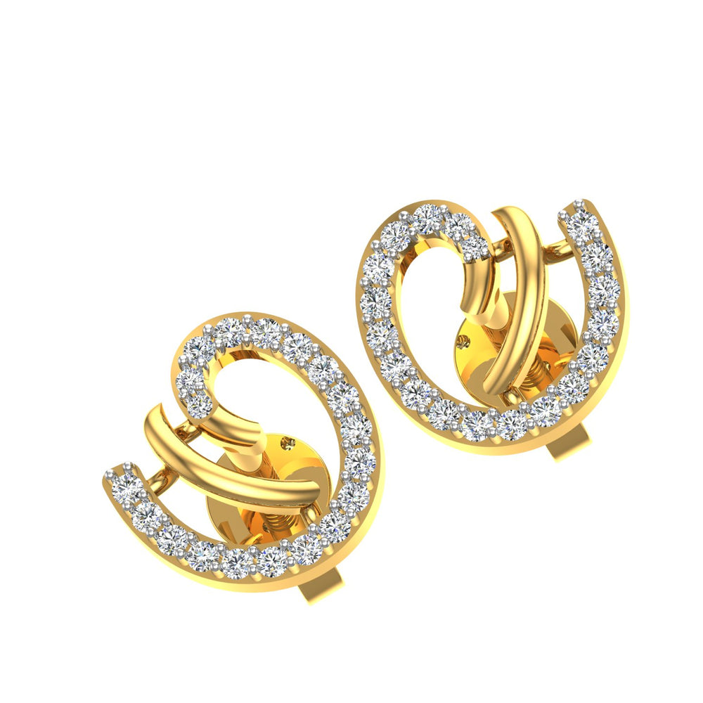 Aura Loop Diamond Earrings