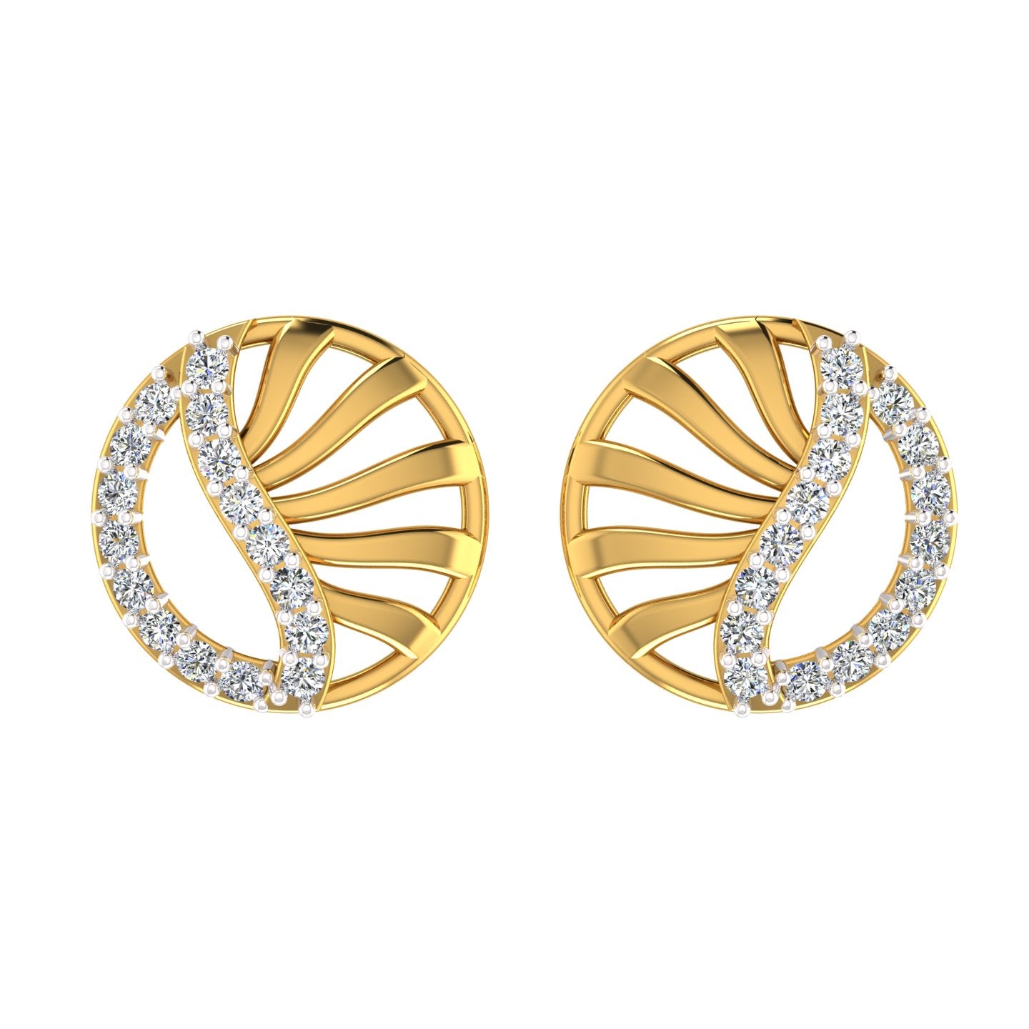 Circlet Teardrop Studs