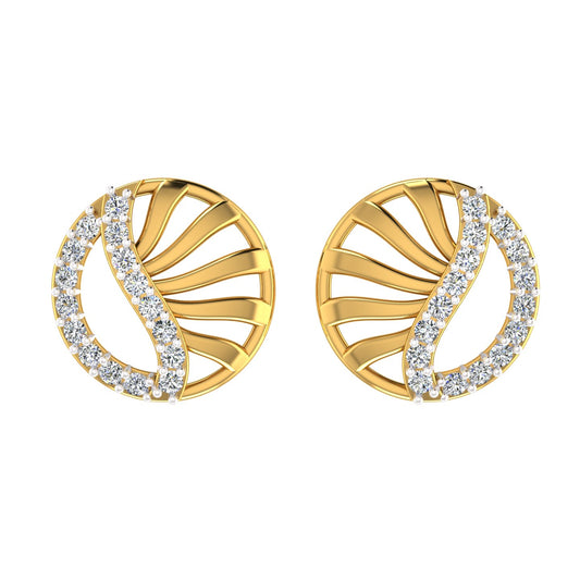 Circlet Teardrop Studs