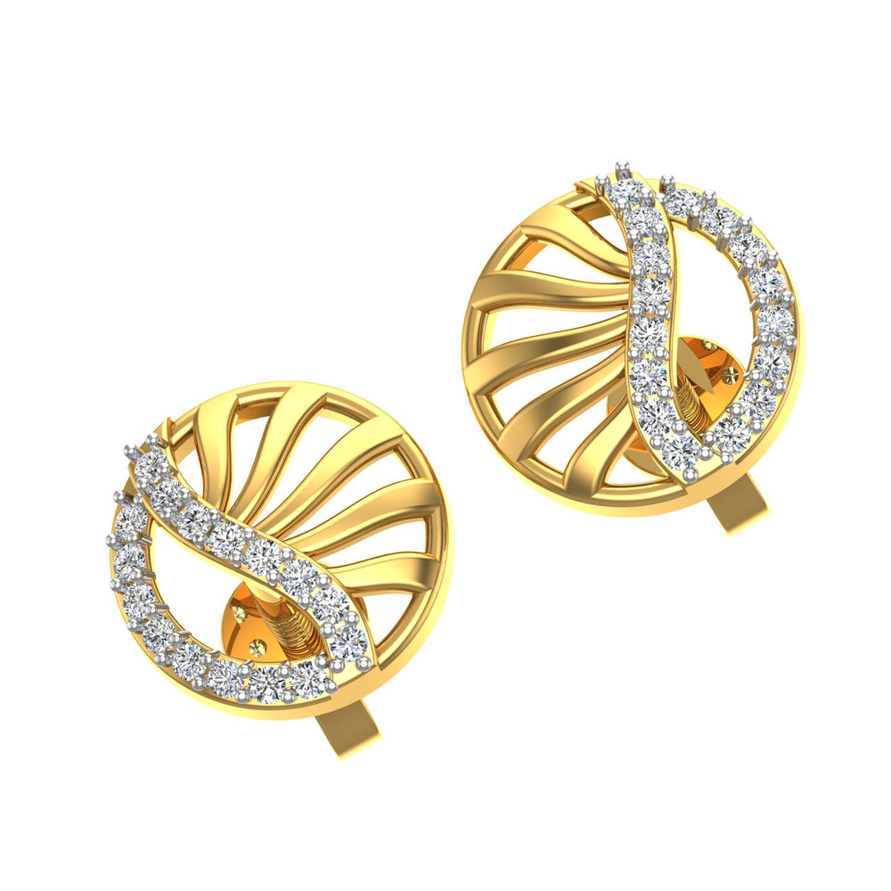 Circlet Teardrop Studs