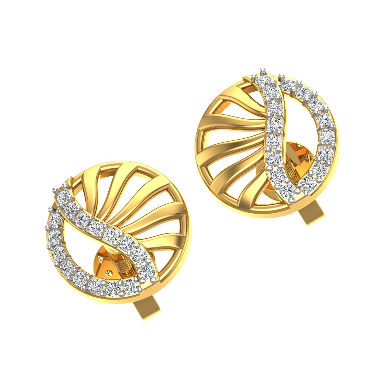 Circlet Teardrop Studs