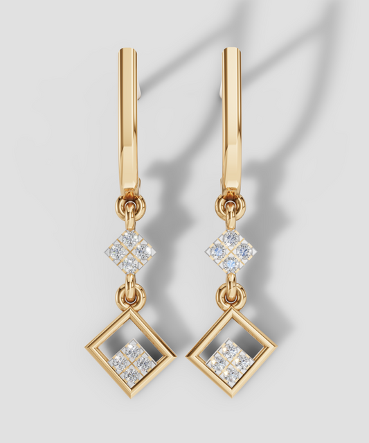 GeoLuxe Diamond Dangles