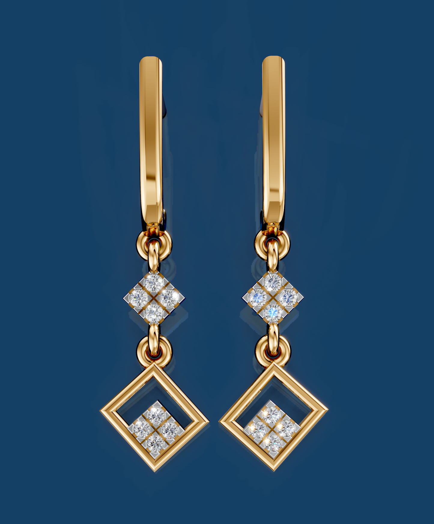 GeoLuxe Diamond Dangles