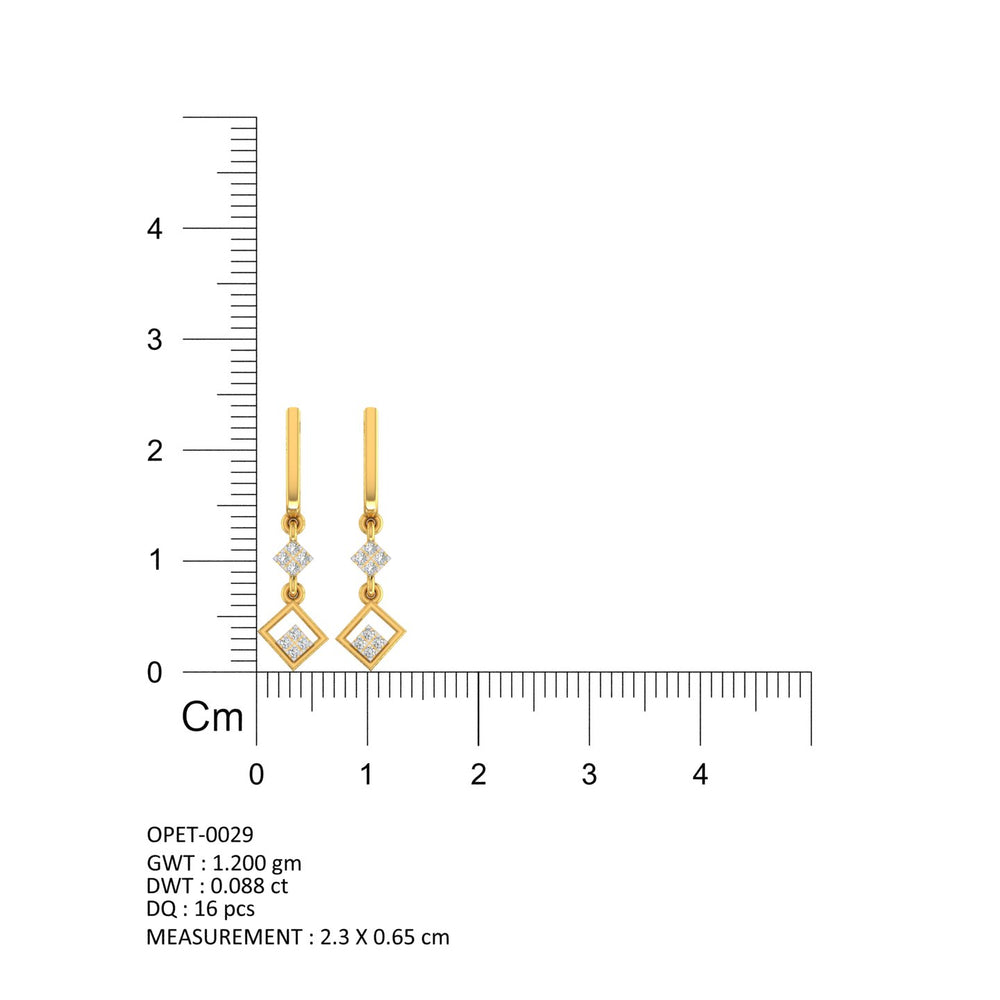 GeoLuxe Diamond Dangles