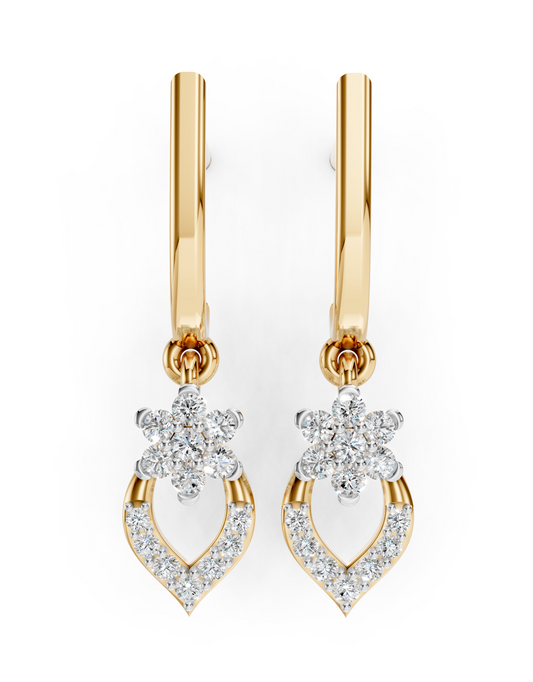 Blooming Marquise Diamond Drops