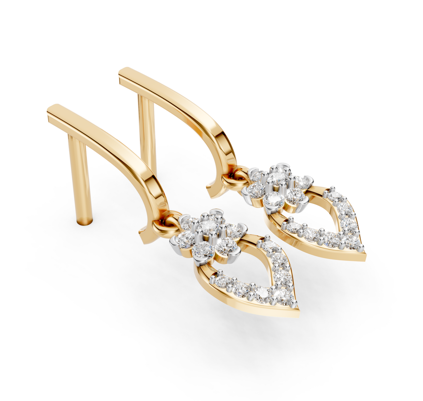 Blooming Marquise Diamond Drops