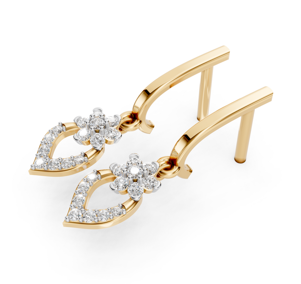 Blooming Marquise Diamond Drops