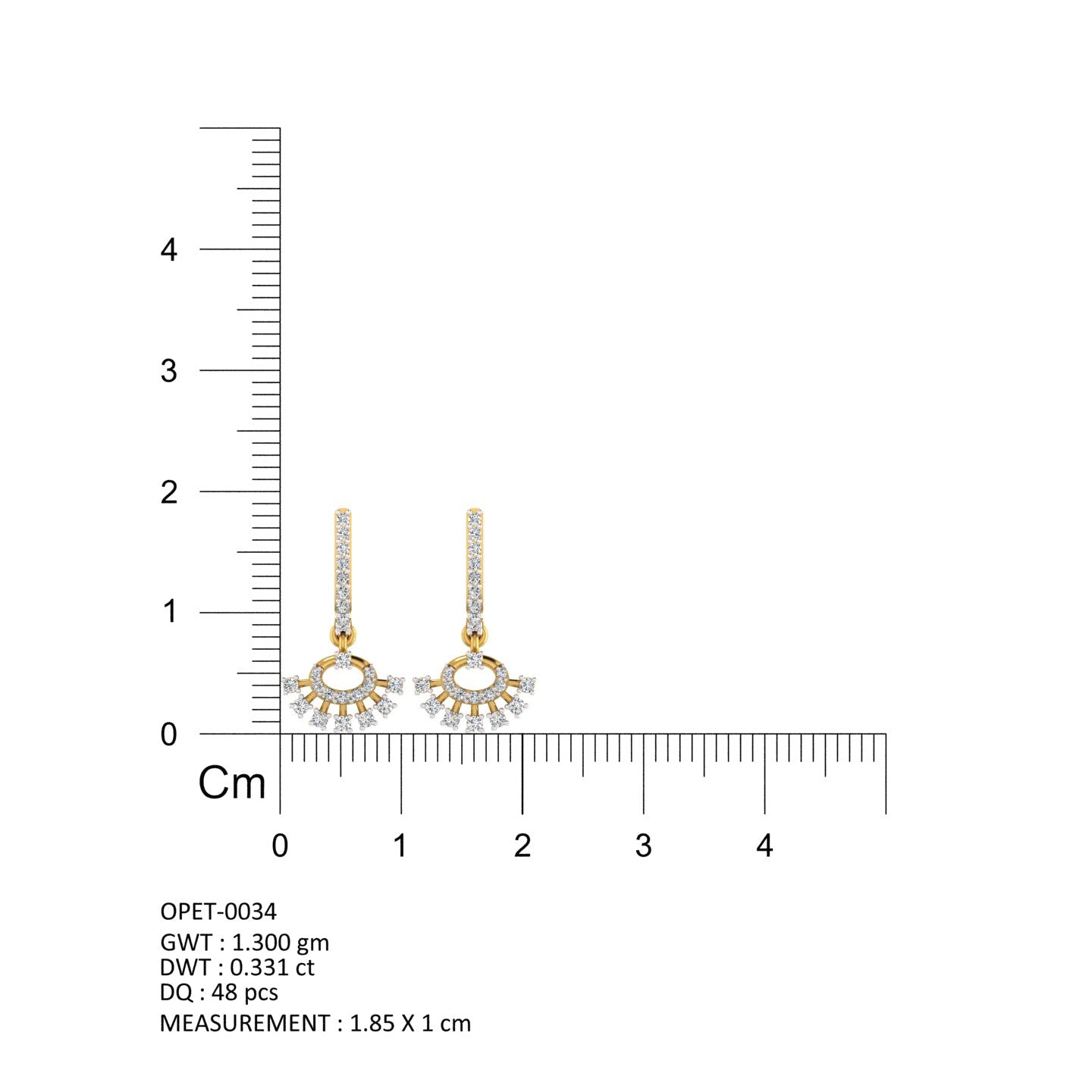 Sunburst Halo Diamond Earrings