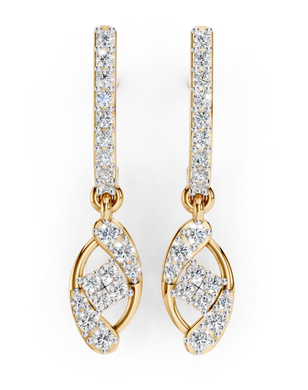 Twisted Bloom Diamond Drops