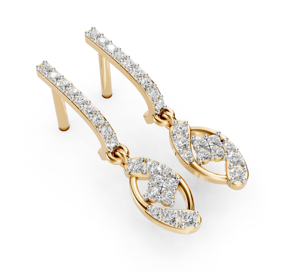 Twisted Bloom Diamond Drops