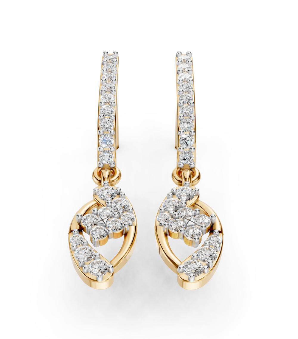 Twisted Bloom Diamond Drops
