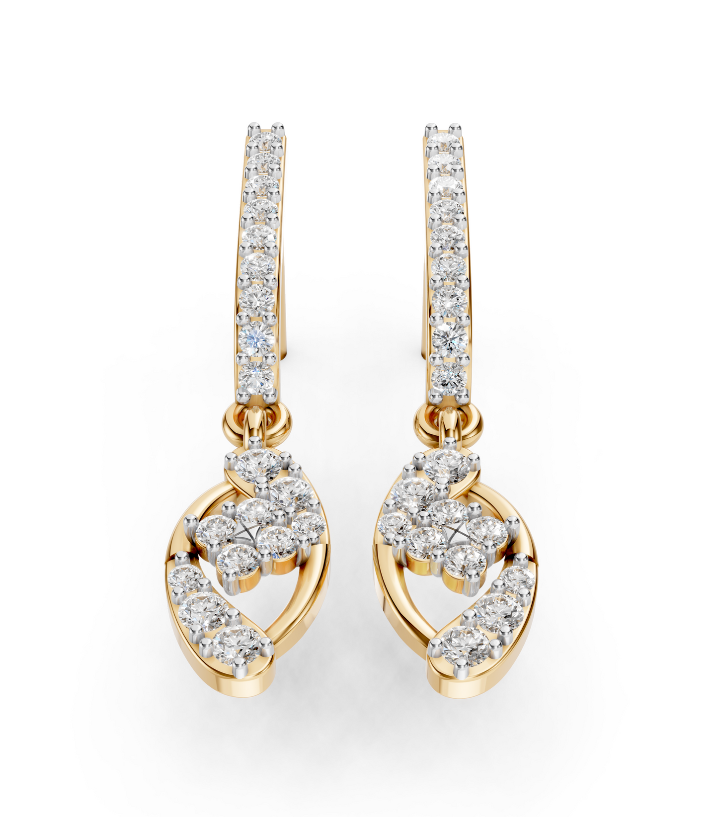 Twisted Bloom Diamond Drops