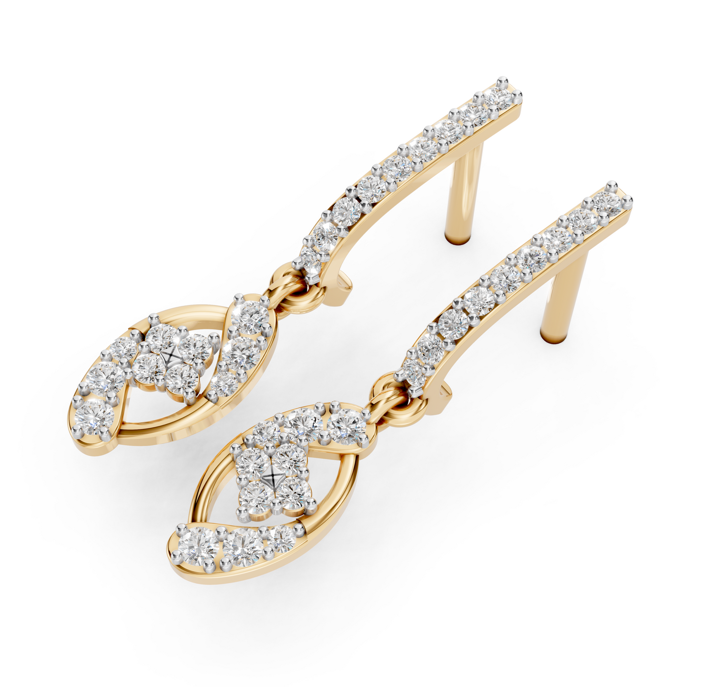 Twisted Bloom Diamond Drops