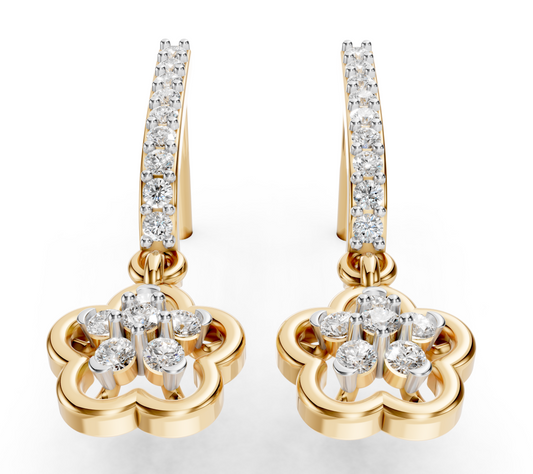Clover Bloom Diamond Earrings