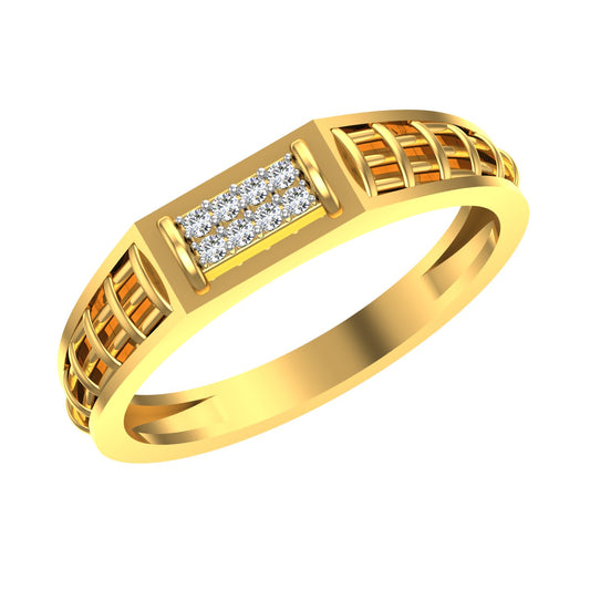 Elegant Diamond Bar Ring