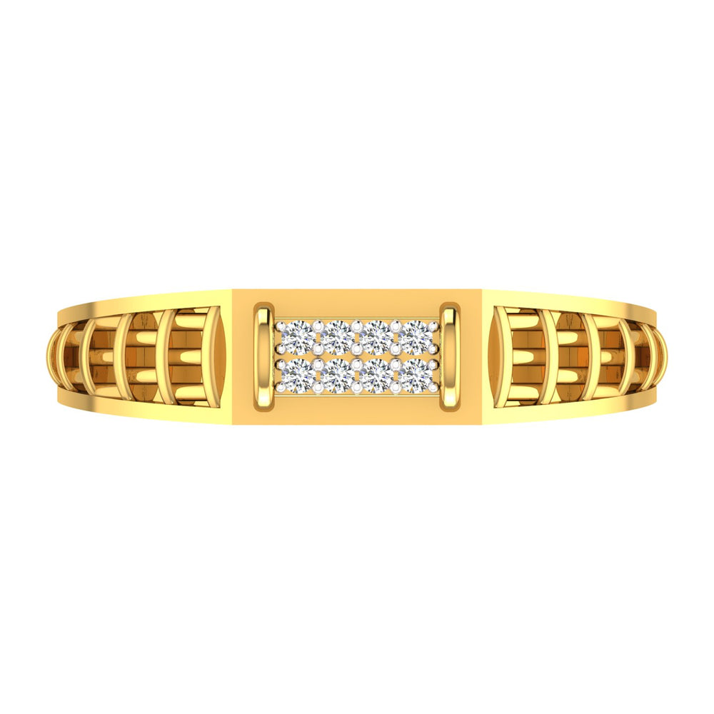 Elegant Diamond Bar Ring
