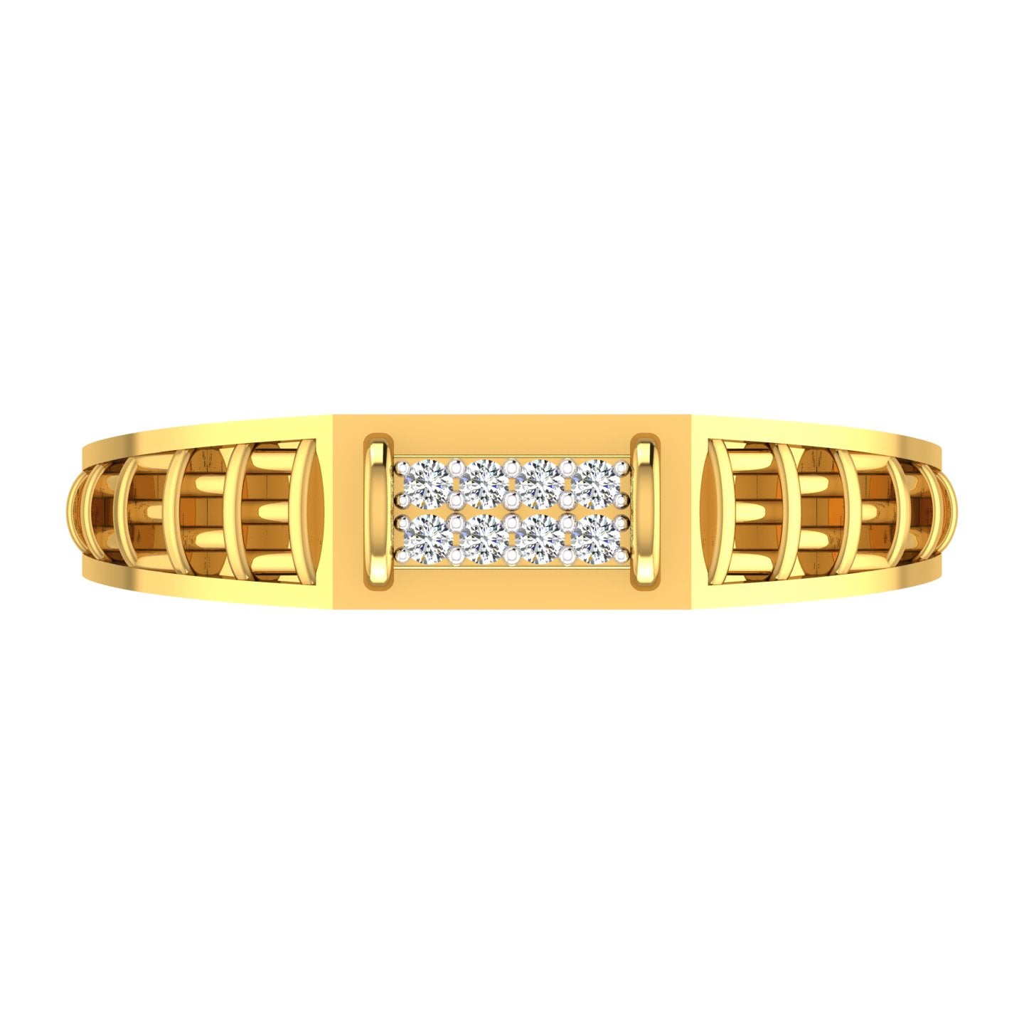 Elegant Diamond Bar Ring