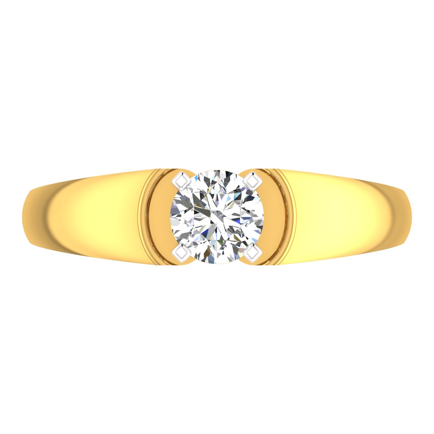 Royal Crest Solitaire Ring