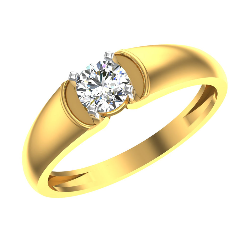 Royal Crest Solitaire Ring