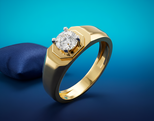 Imperial Hexa Solitaire Ring