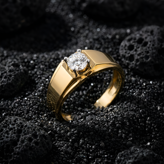 Regal Crest Solitaire Ring