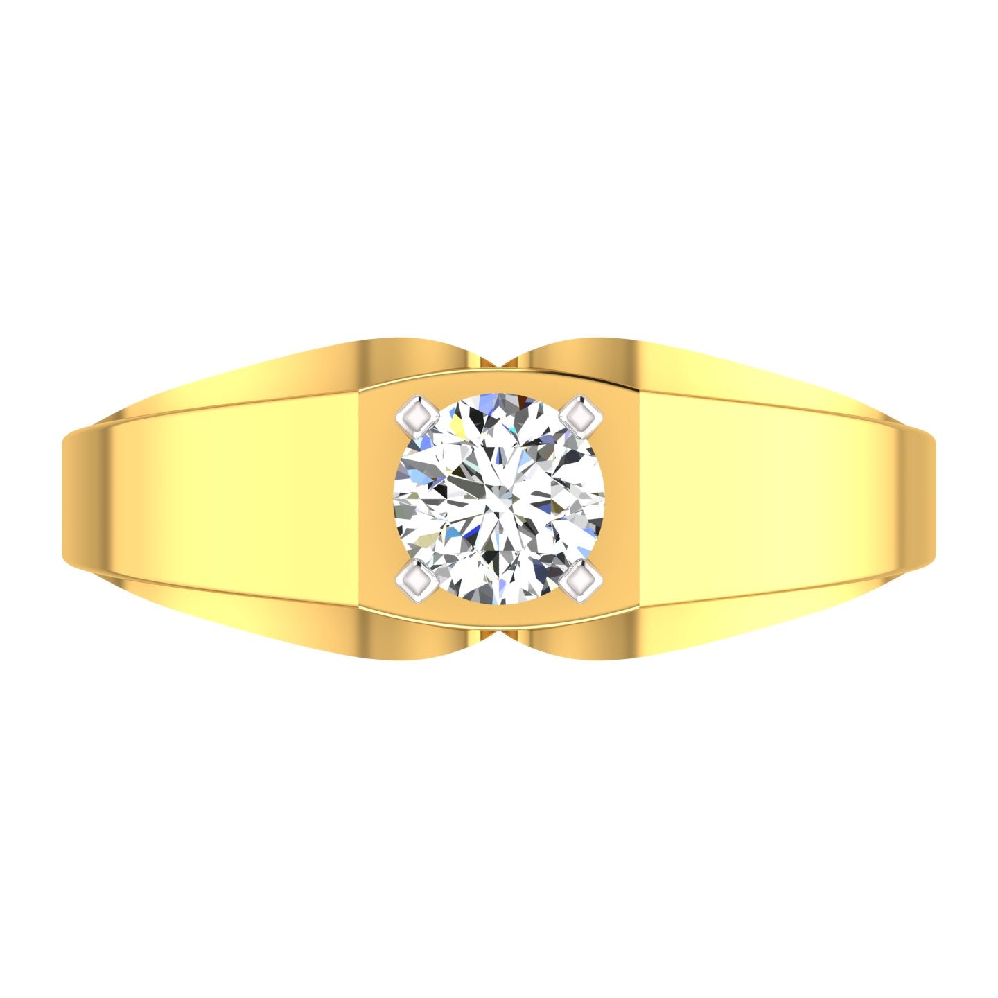 Regal Crest Solitaire Ring