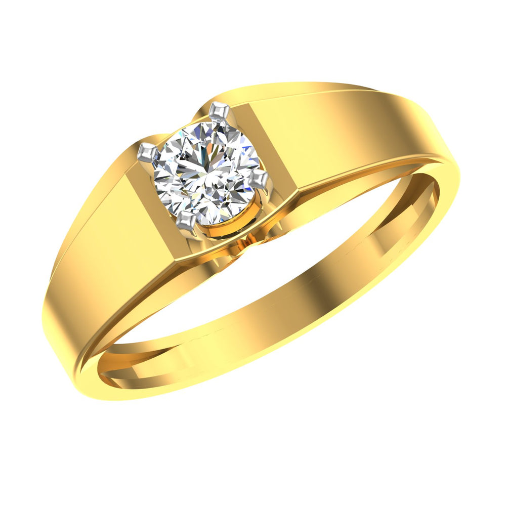 Regal Crest Solitaire Ring
