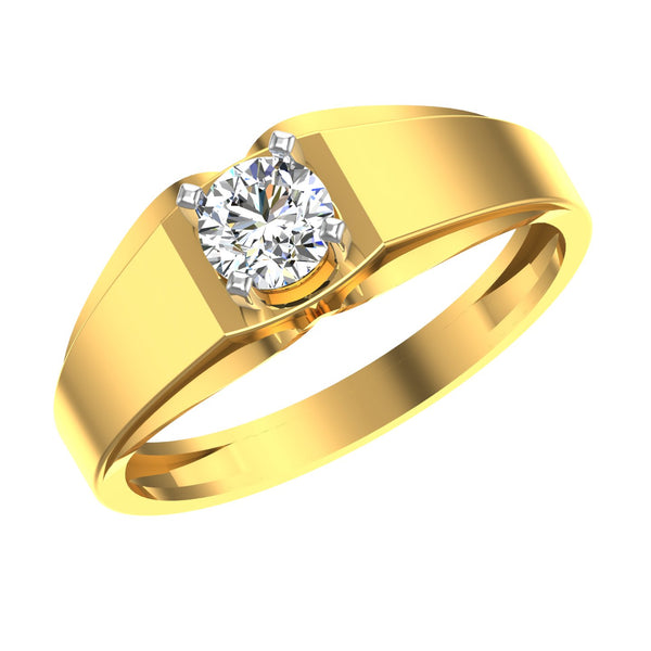 Regal Crest Solitaire Ring