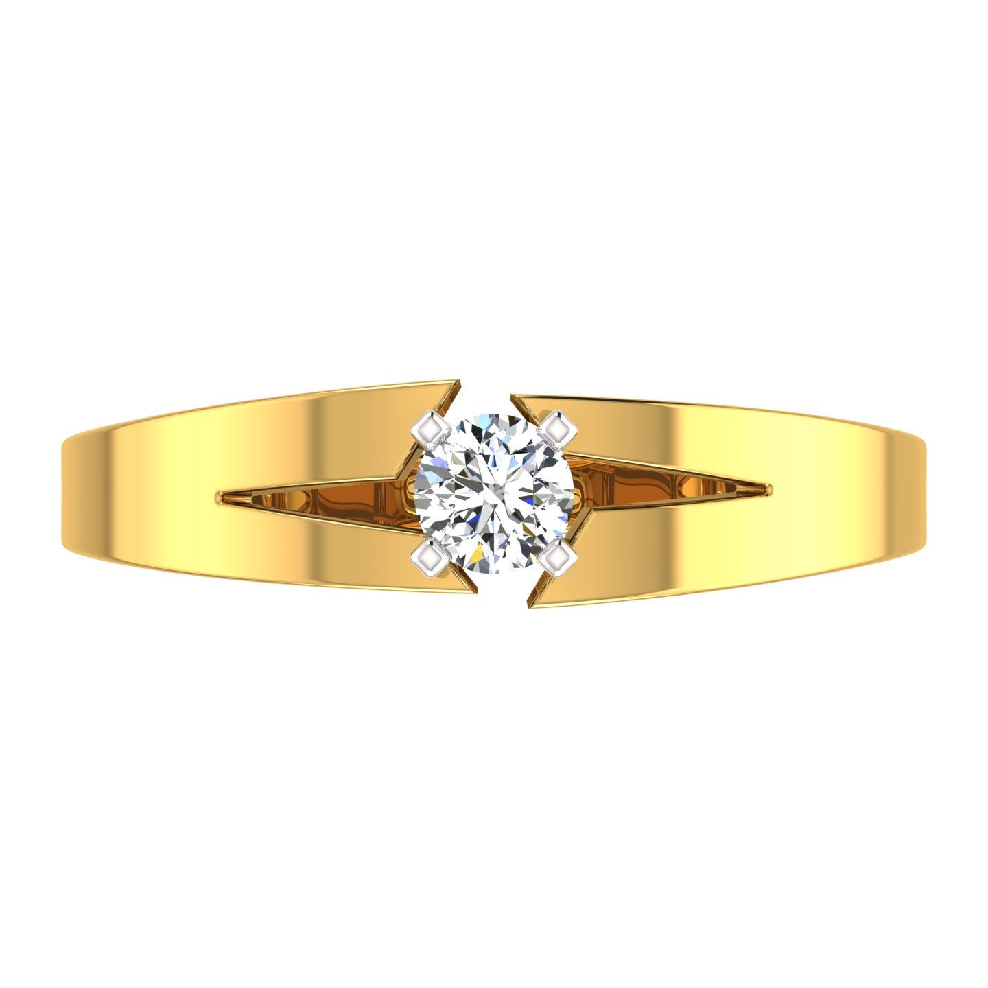 Infinity Edge Solitaire Ring
