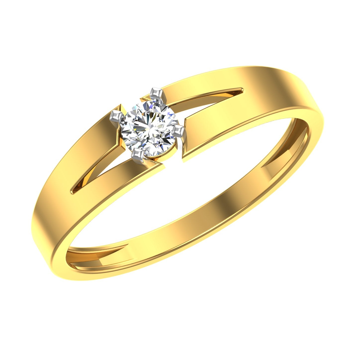 Infinity Edge Solitaire Ring