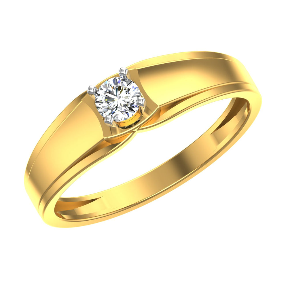 Harmony Flow Solitaire Ring