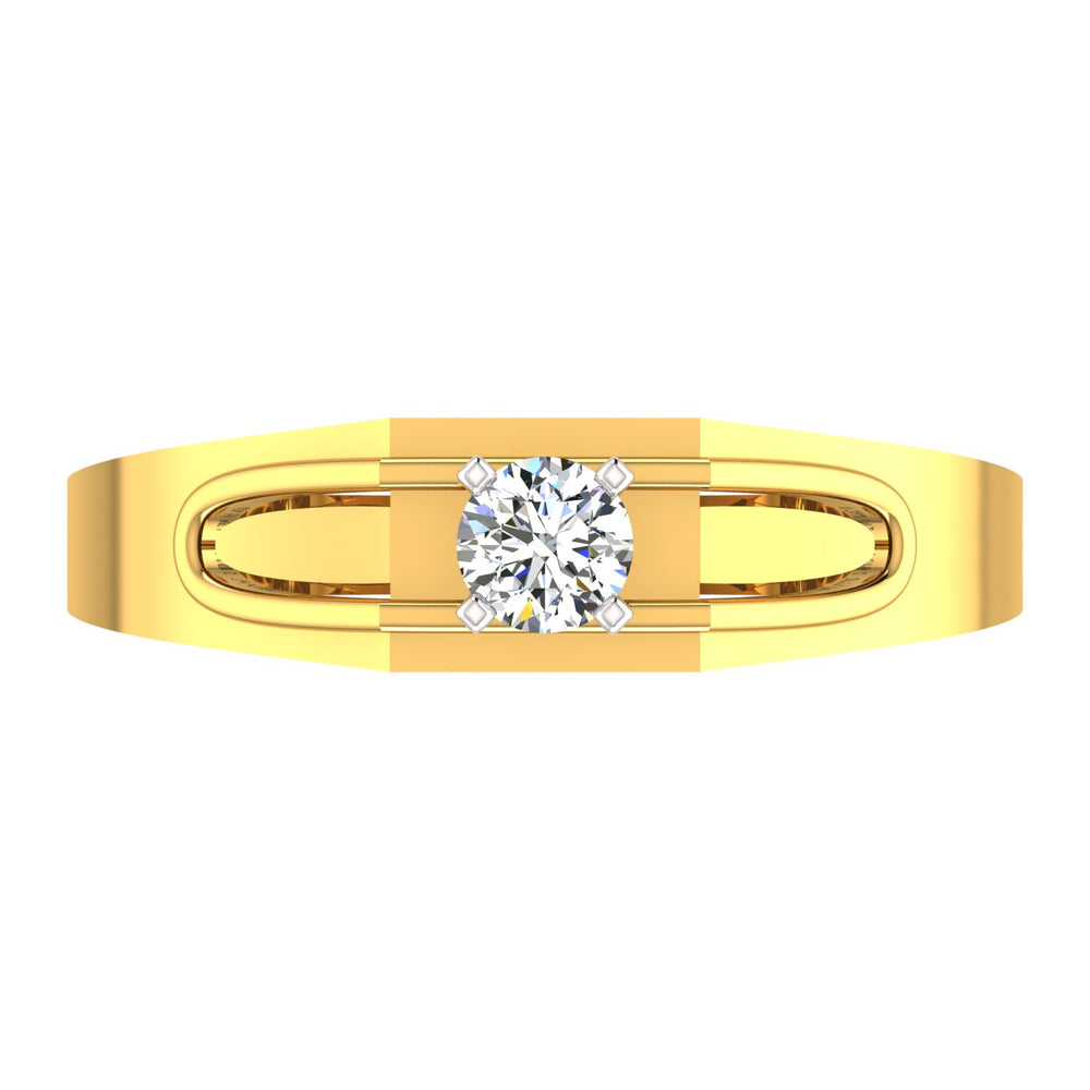 Infinity Crest Solitaire Ring