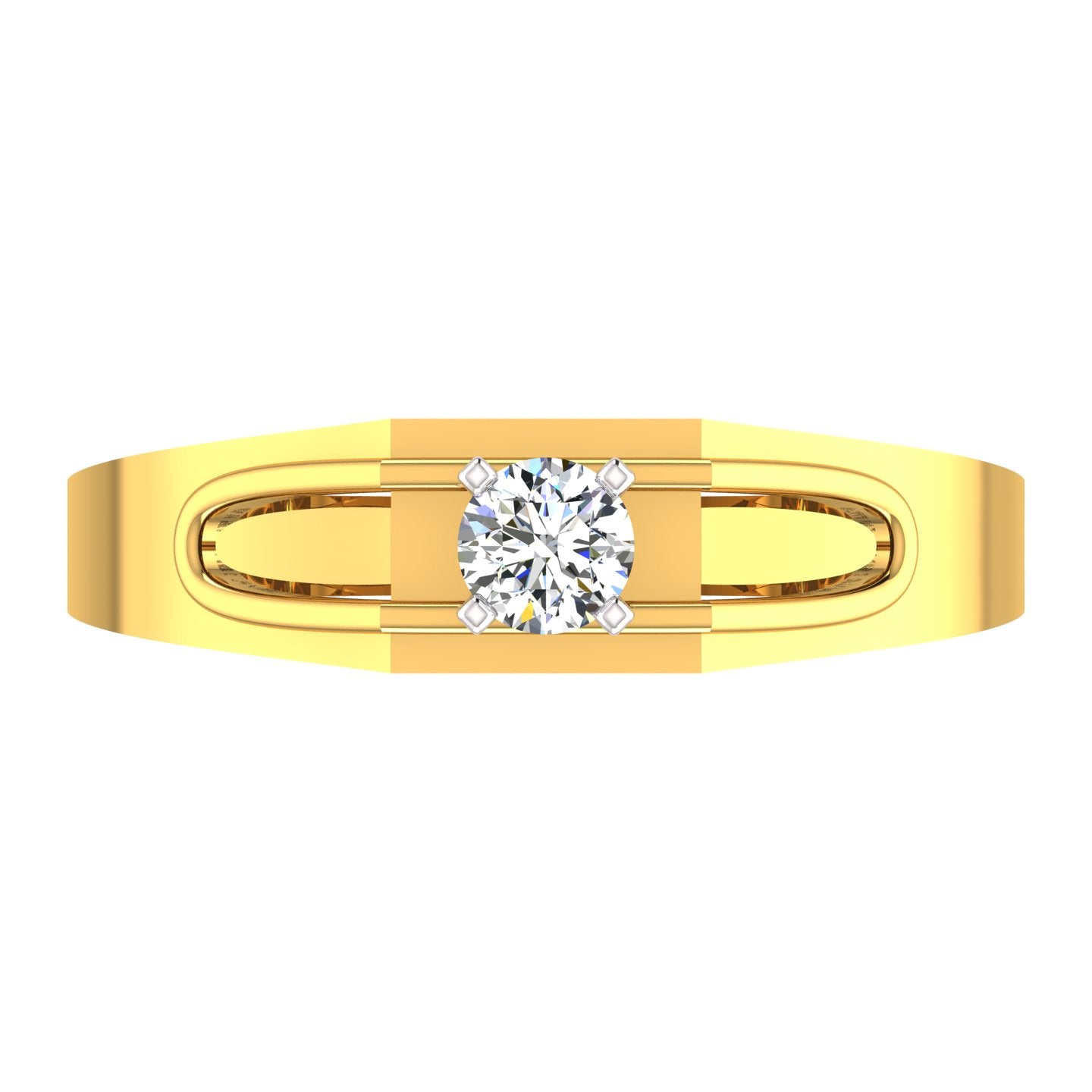 Infinity Crest Solitaire Ring