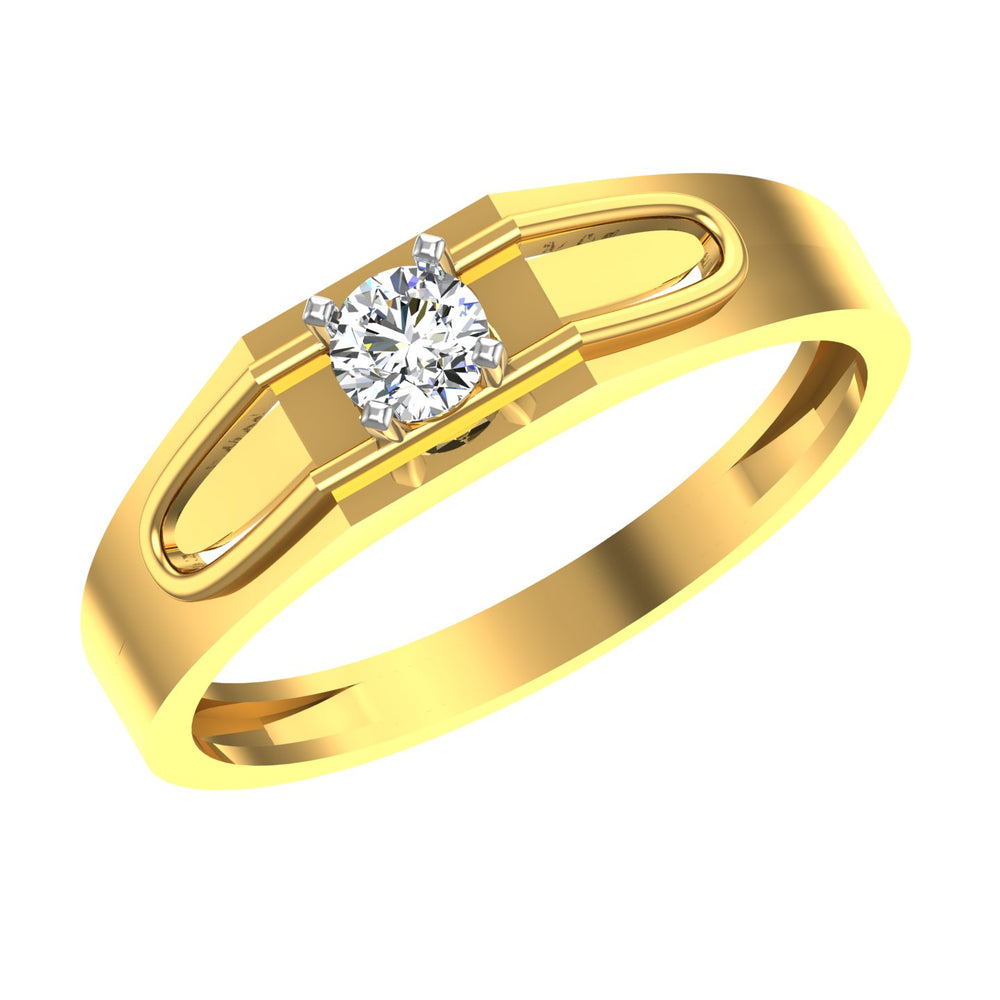 Infinity Crest Solitaire Ring