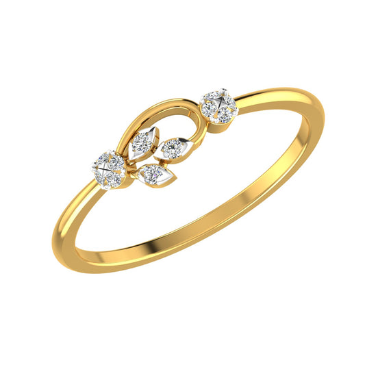 Aurora Bloom Gold Ring