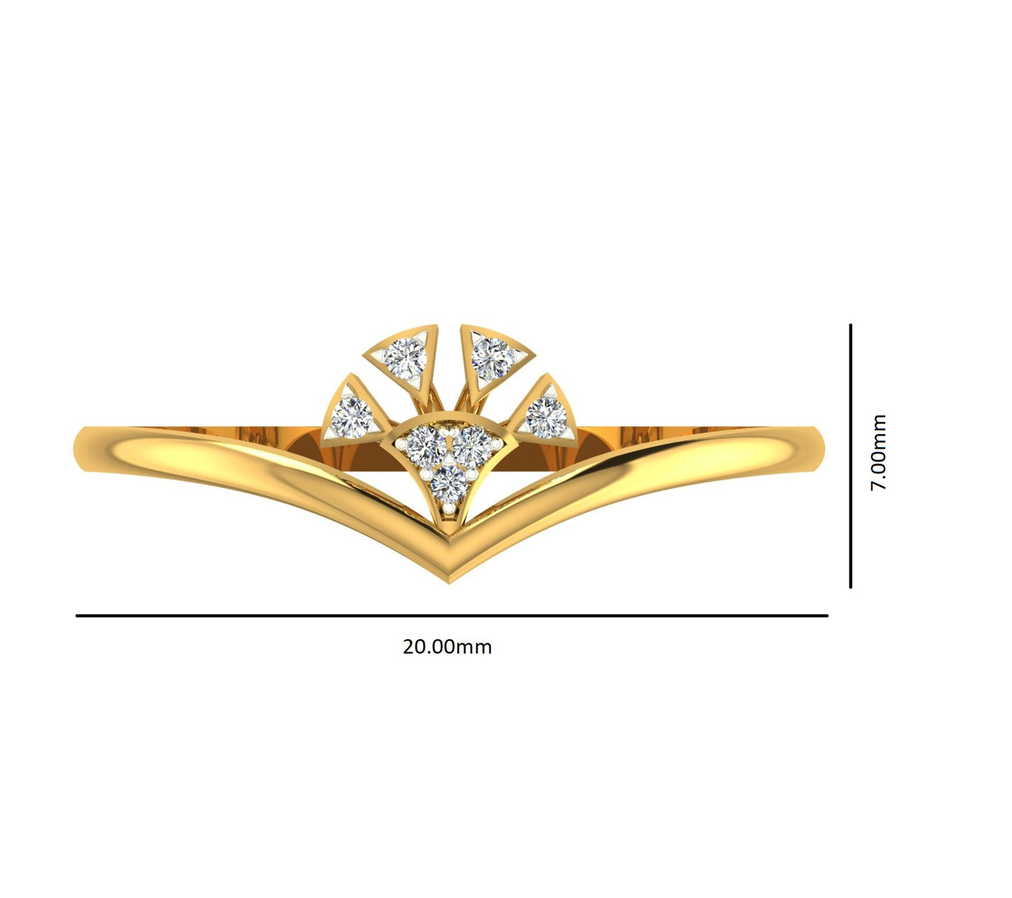 Sunflare Diamond Ring