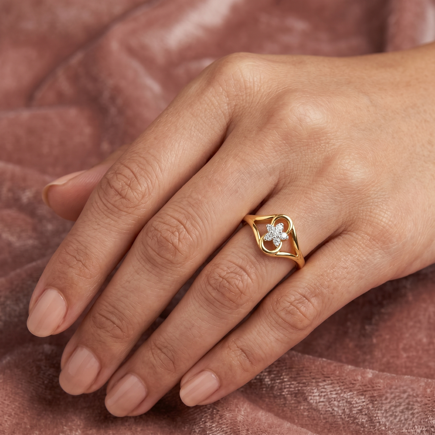 Aura Petal Gold Ring