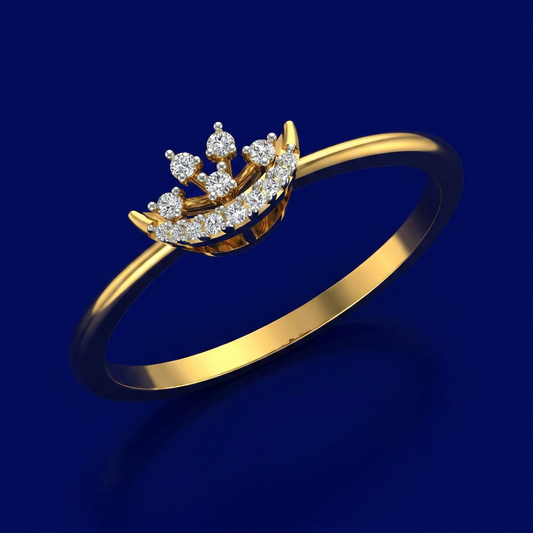 Royal Crown Tiara Diamond Ring