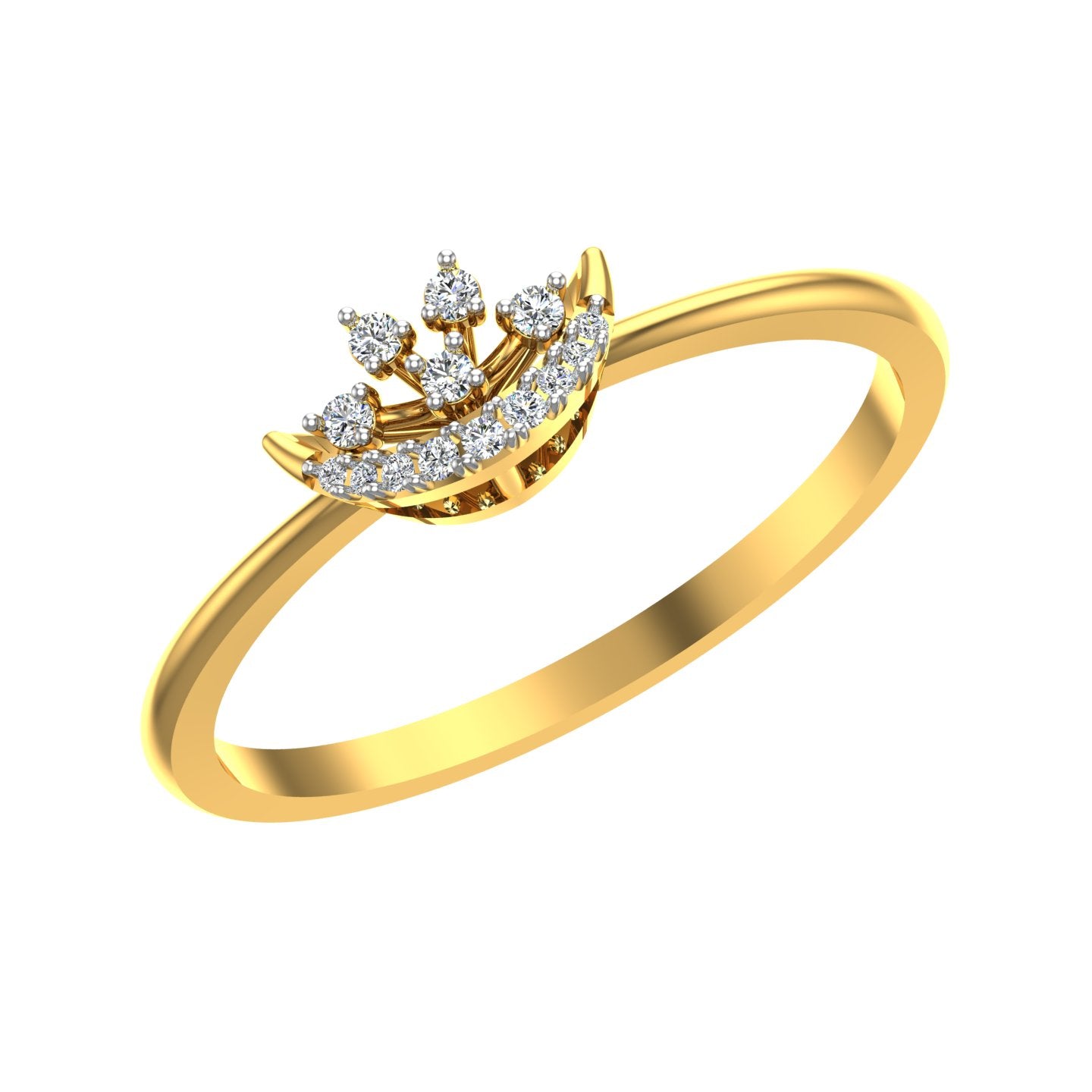 Royal Crown Tiara Diamond Ring