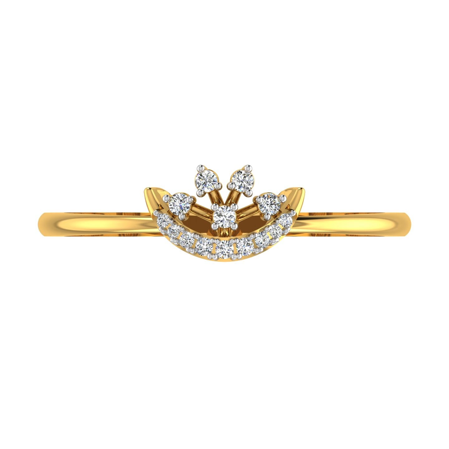 Royal Crown Tiara Diamond Ring