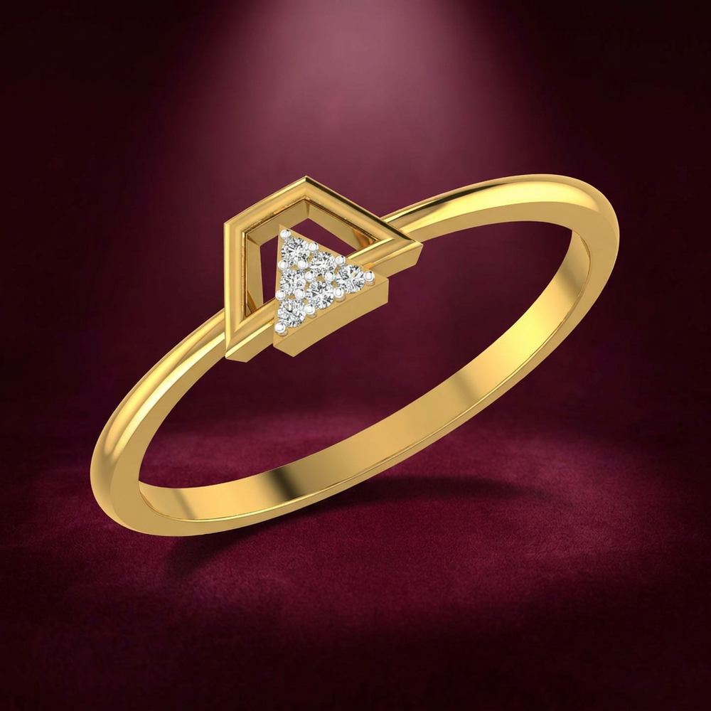 Diamond Triangle Ring