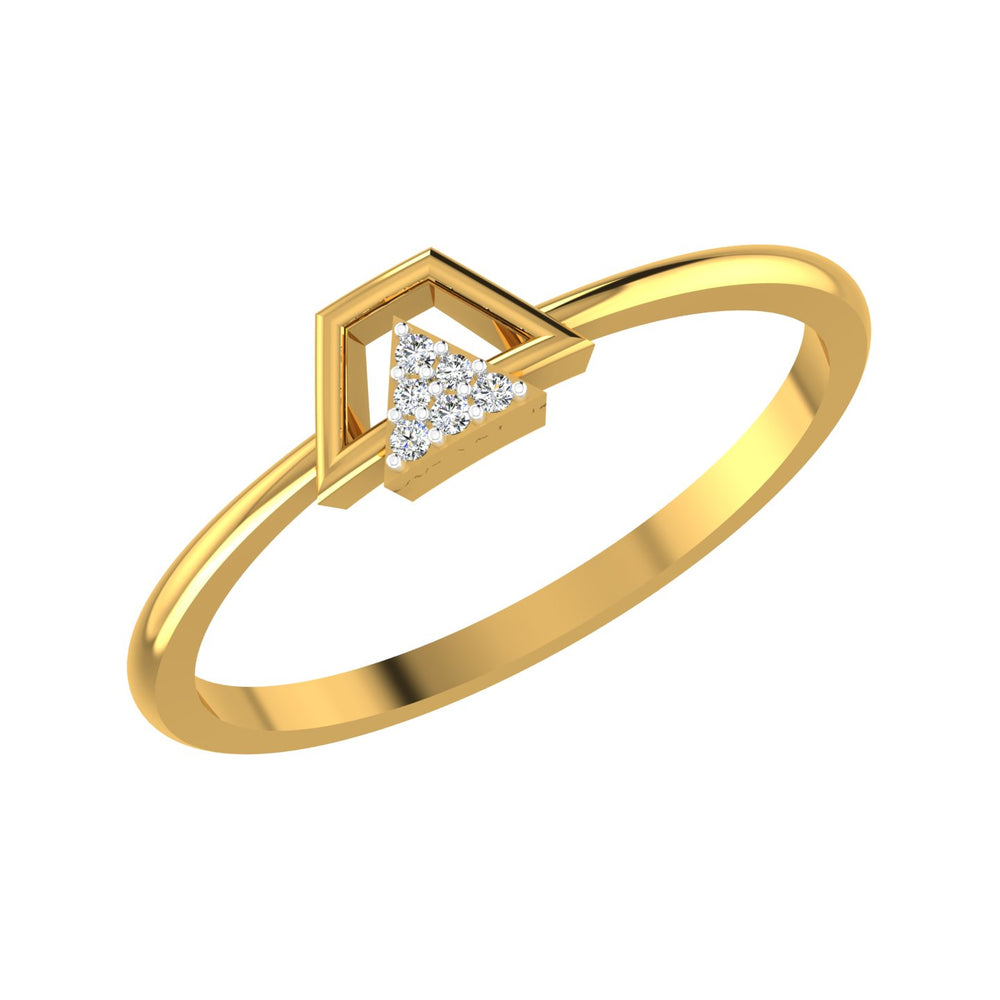 Diamond Triangle Ring