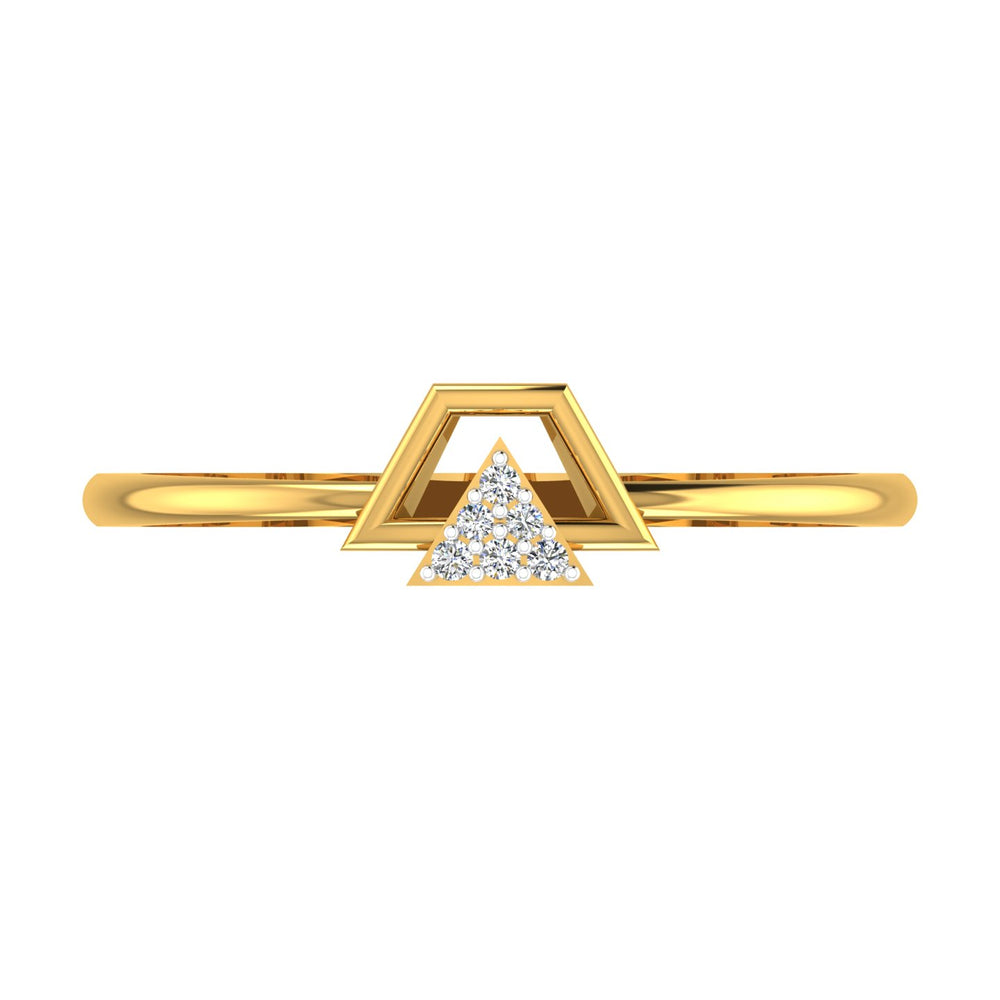 Diamond Triangle Ring